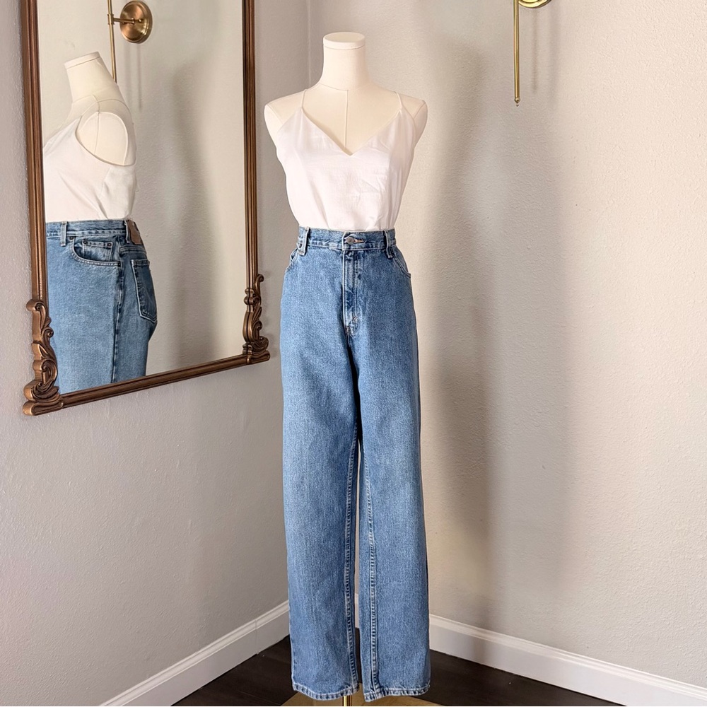 90s Baggy Streetwear Women's Levi's 550 High Waisted Relaxed Fit Denim 14 M